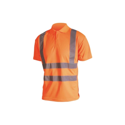 Polo alta visibilità - Maniche corte - Neon Orange - M