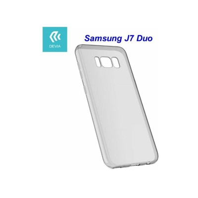 custodia protettiva morbida per samsung j7 duo trasparente lif denkj7d670 - DEVIA