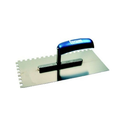 Spatola, Acciaio Inossidabile, Denti Quadrati, Denti: 10 X 10 Mm Dimensioni 280 X 130 Millimetri - FORUM