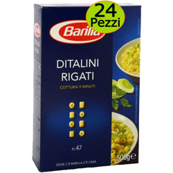 Pasta barilla ditalini rigati n 47 pezzi 24 grammi 500 cadauna en oferta