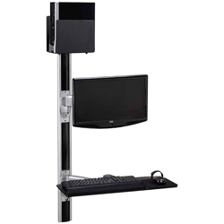 BeMatik - Supporto da parete per display tastiera mouse e computer da parete con braccio semplice en oferta