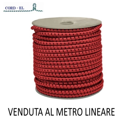 Fune Elastica Rossa In Bobina Al Mt. - CORD-EL