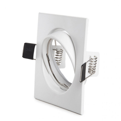 Anello Da Incasso Inclinabile Piazza Alluminio Bianca 83/83Mm (HO-ARO-2008) - GREENICE en oferta