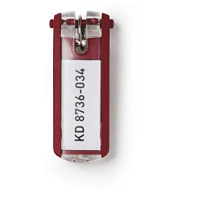 Durable KEY CLIP Rosso 6 pezzo(i)
