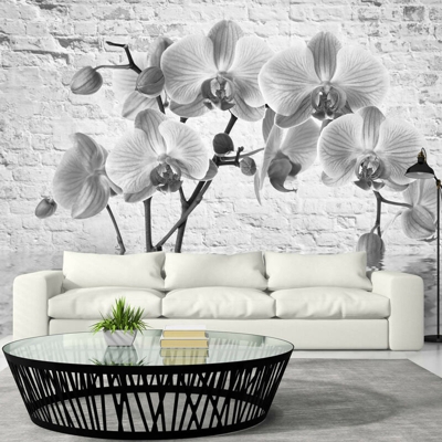 Artgeist - Fotomurale - Orchid in Shades of Gray - 350x245