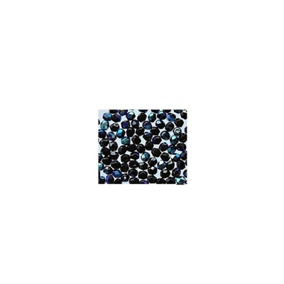 1000 6 mm Tondo Sfaccettato Perline Di Vetro Nero - GUTERMANN