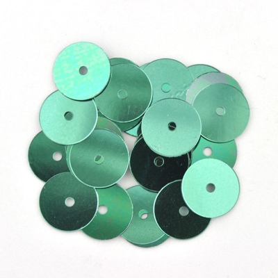 8 mm piatto rotondo paillettes 8260 verde confezione da 1 - GUTERMANN