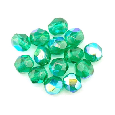4 mm rotondo in vetro sfaccettato perline 7300 Emerald AB Qty 1 - GUTERMANN