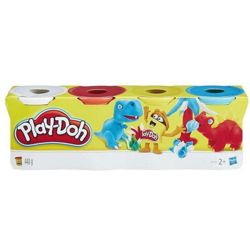 Plastilina 4 Vasetti 448g Blu Verde Turchese Arancione Gioco Bambini - Play-doh precio