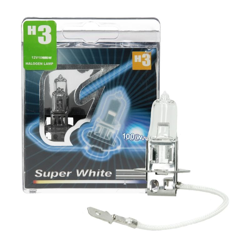 2 x H3 lampadina alogena DC12 V 100 W 6000 K faro luce bianco freddo nuovo - ECD GERMANY en oferta