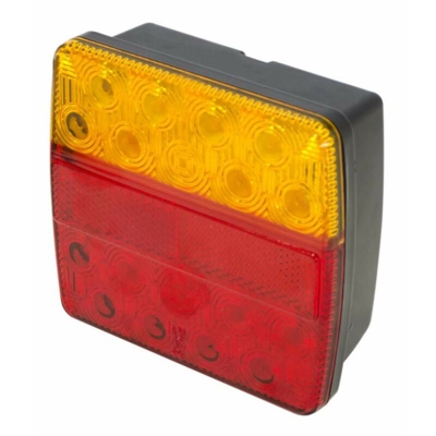 Lem Select - Luce posteriore destra 3 funzioni + riflettore posteriore a led 12v 105x100 mm