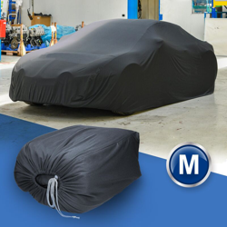 Telo copriauto da interno traspirante M 431 x 178 x 119 cm antigraffio uv grigio - ECD GERMANY en oferta
