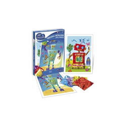 QUADRETTI CON INSERTI METALLICI ROBOT BAMBINI GIOCO CREATIVO - Sentosphere características