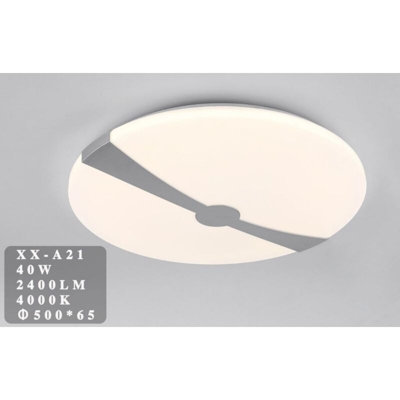 Plafoniera LED 40W rotonda con inserto centrale Ø50 cm - MILLE LUCCIOLE