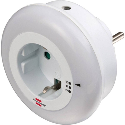 Lampada notturna 1173260 Potenza: 0.8 W Verde, Blu, Bianco - Brennenstuhl