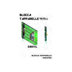Bloccatapparella Giblock Acciaio Nero Con Viti 190X20X20H Sx - Disec en oferta