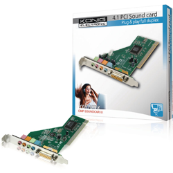 QUESTA SCHEDA AUDIO PCI 4.1 musica, giochi - Konig características