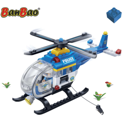 Elicottero della polizia BanBao 7008 Costruzioni combinabili con i mattoncini LEGO en oferta