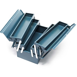 Cassetta portautensili in acciaio 420 x 200 x 200 mm con 5 scomparti e maniglia - WILTEC precio