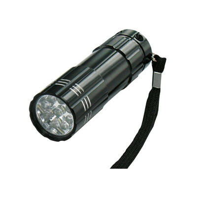 Mellert - Torcia G16 / 2, 9 Led Nero, Fino A 15M