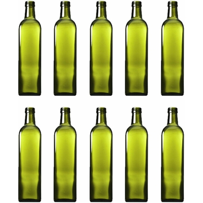 10 Bottiglia marasca bottiglie in vetro per olio 750ml con tappo salvagoccia - BUYSTAR