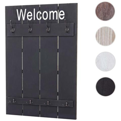 Serie Vintage Appendiabiti Guardaroba Hwc-c89 Welcome 91x60cm ~ Grigio precio