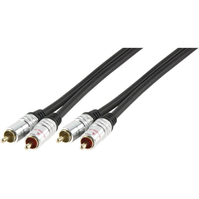 Audio Cable 2X Rca Male-2Rca Male 5.00 M - HQ POWER