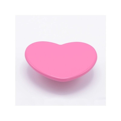 Maniglia a forma di cuore fuxia in groffato fine 84x97x26mm - 312 Cuore - POLIDEAS