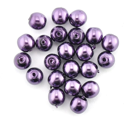 4 mm perline di vetro 5729 Viola Perla n. 1 - GUTERMANN