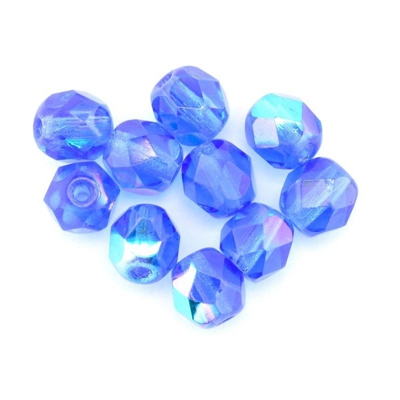 4 mm rotondo in vetro sfaccettato perline 9626 blu AB Qty 1 - GUTERMANN