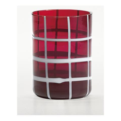 Set 6 Bicchieri Tumbler In Vetro H 10,5 Cm Ø 7,5 Cm Capacità 35 Cl Colore Rosso - Serie Twiddle características