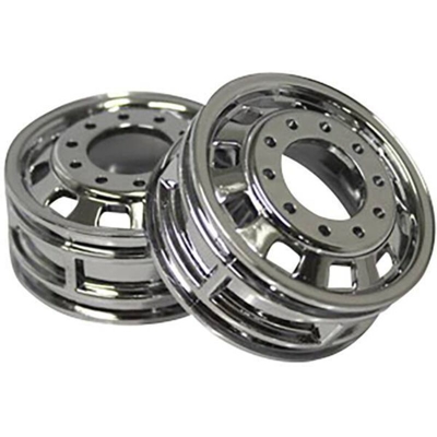1:14 Camion Cerchi Plastica ABS Cromo 1 Paio/a - Scaledrive