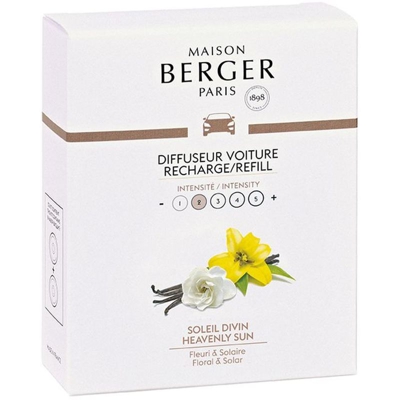 Cofanetto Di 2 Ricariche In Ceramica Per Auto Soleil Divin Lampe Berger Decorazione Profumo Casa Ambiente - MAISON BERGER