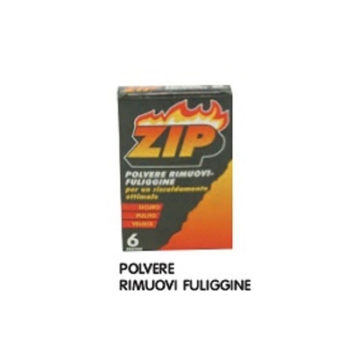 Rimuovi Fuliggine in polvere x Camino-Stufe 6 BUSTINE - ZIP