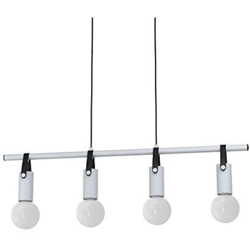 Lampadario a Sospensione 4 Luci E27 Lampada in Metallo Moderno Apricale EGLO en oferta