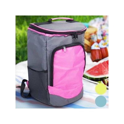 Bakaji - Zaino Termico Borsa Termica Frigo 17LT In tessuto con Tasca Frontale 3 Colori