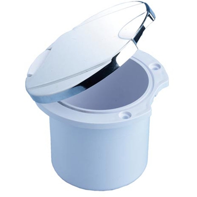 Contenitore per rubinetto con coperchio cromato - TR.EM.