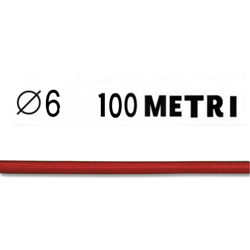 Corda elastica color diametro 6 mm rossa bobina da 100 metri nautica - TR.EM. precio