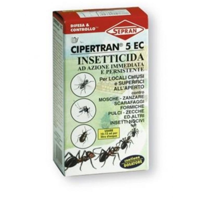 Insetticida Cipertran 5 Ec Ad Azione Immediata Persistente 50Ml - SEPRAN