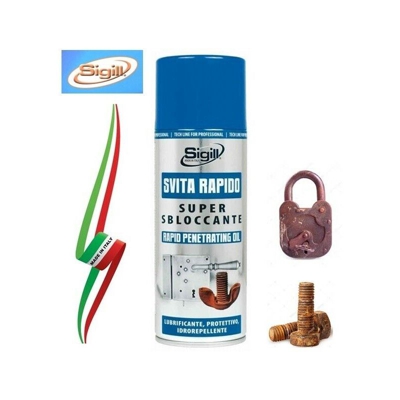 SUPER SBOCCANTE E LUBRIFICANTE SPRAY PROTETTIVO IDROREPELLENTE 400ml 'SIGILL'