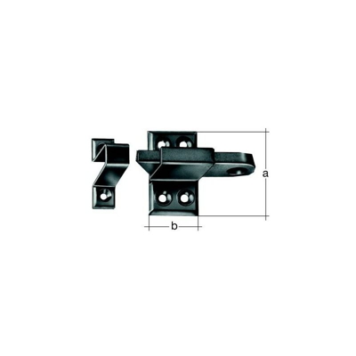 Latch Con Separata Attaccante Acciaio Zincato Blu 30 X 50 Mm, 52X30Sb - ALBERTS
