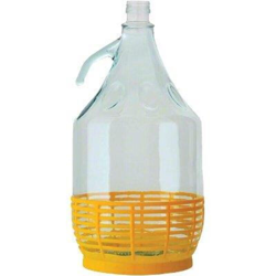 SET 4 PZ Bottiglione Dama Damigiana in vetro per acqua e vino 5LT TAPPO INCLUSO - BUYSTAR precio