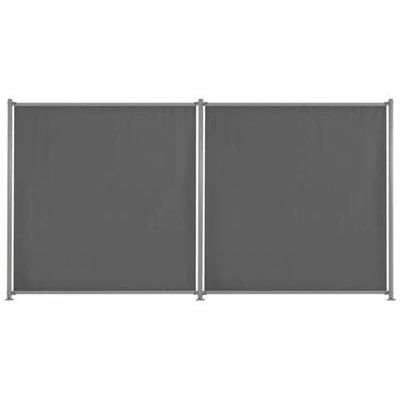 Pannello Per Recinzione 2 Pz In Tessuto 360x180 Cm Antracite
