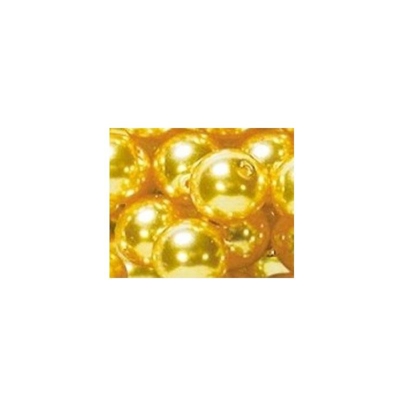 Raso oro Rinascimento perle di vetro 8 mm 48PK - GUTERMANN