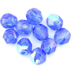 6 mm Tondo Sfaccettato Perline Di Vetro 9626 Blu AB QTY 1 - GUTERMANN en oferta
