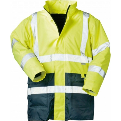 Safestyle - Parka Alta Visibilità, Taglia Xxl Giallo / Blu