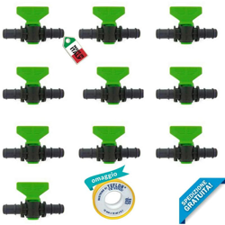10x Mini Valvola a Cilindro Portagomma, per Impianti di Irrigazione Goccia a Goccia, Made in Italy| da 16x16 mm| 1 Rotolo Nastro Teflon Omaggio precio