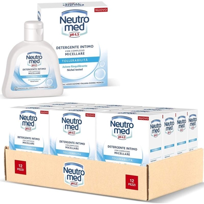 12 x Detergente Intimo Tollerabilita' Promo Pack 12 Bottiglie 200ml - Neutromed