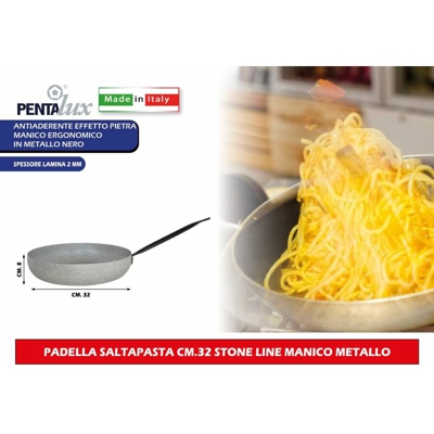 Padella Saltapasta Cm.32 Stone Line Manico Metallo - BIGHOUSE IT