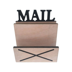 Rebecca Mobili Organizer Portalettere 2 Vani Legno Chiaro Nero Moderno 16x18x8,5 - MOBILI REBECCA características